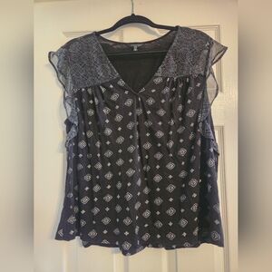 Lucky Brand Elegant Black Blouse